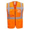 Madrid Hi-Vis Half Mesh Executive Vest