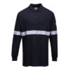 Modaflame Knit Anti-Static FR Long Sleeve Reflective Tape Polo Shirt