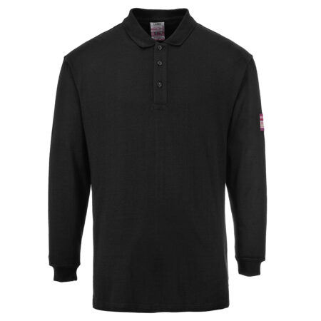Modaflame Knit Anti-Static FR Long Sleeve Polo Shirt