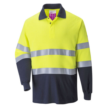 Modaflame Knit Anti-Static Two Tone FR Polo Shirt