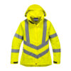 Hi-Vis Women's Breathable Rain Jacket